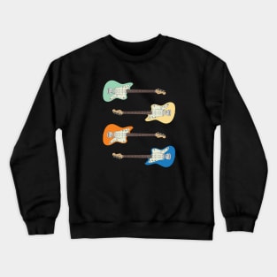 Offset Style Electric Guitar Colors Pack Crewneck Sweatshirt